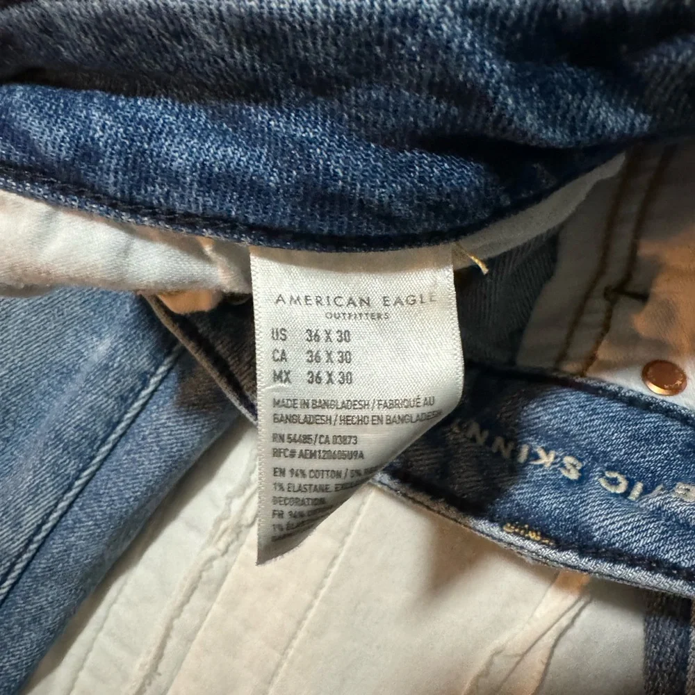 American Eagle Outfitters Men's Blue Jeans 36/30